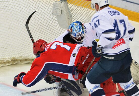 Ice hockey. KHL. CSKA vs. Dynamo