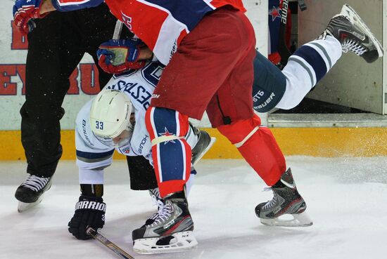 Ice hockey. KHL. CSKA vs. Dynamo