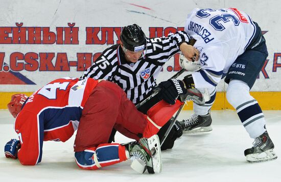 Ice hockey. KHL. CSKA vs. Dynamo