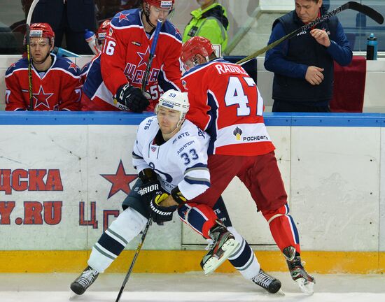 Ice hockey. KHL. CSKA vs. Dynamo