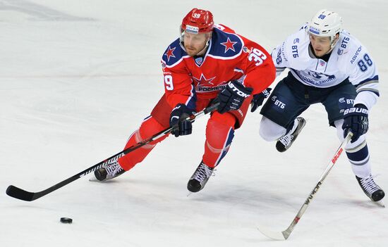 Ice hockey. KHL. CSKA vs. Dynamo