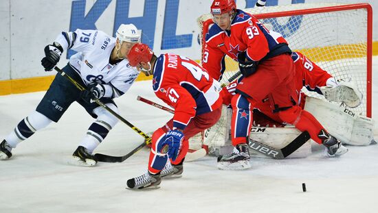Ice hockey. KHL. CSKA vs. Dynamo
