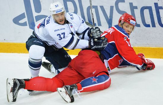 Ice hockey. KHL. CSKA vs. Dynamo