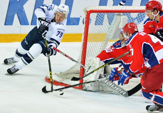 Ice hockey. KHL. CSKA vs. Dynamo