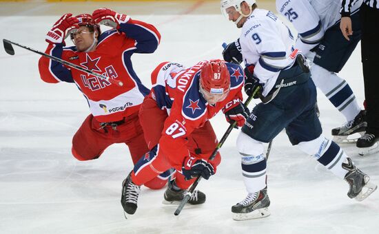 Ice hockey. KHL. CSKA vs. Dynamo