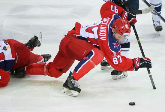 Ice hockey. KHL. CSKA vs. Dynamo