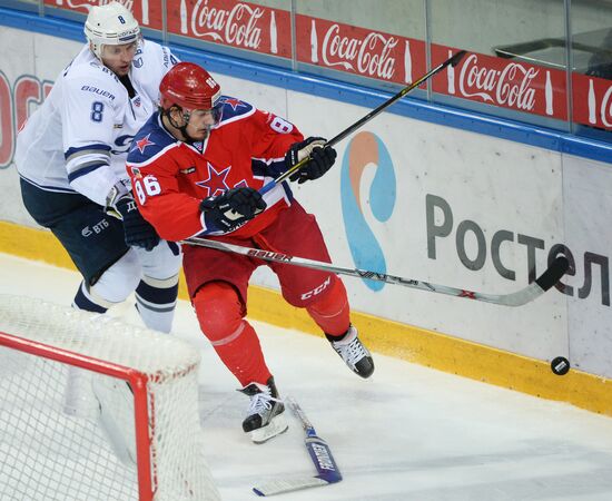 Ice hockey. KHL. CSKA vs. Dynamo