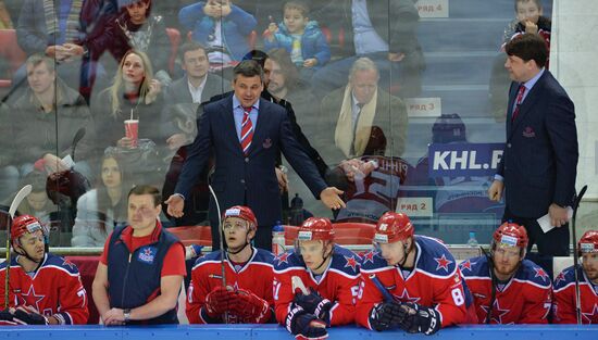 Ice hockey. KHL. CSKA vs. Dynamo