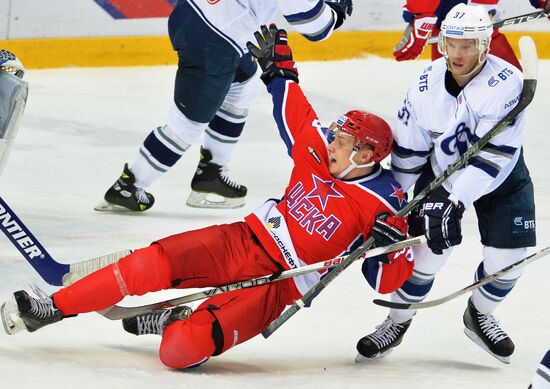 Ice hockey. KHL. CSKA vs. Dynamo