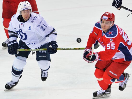 Ice hockey. KHL. CSKA vs. Dynamo