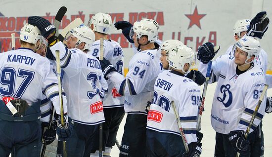 Ice hockey. KHL. CSKA vs. Dynamo