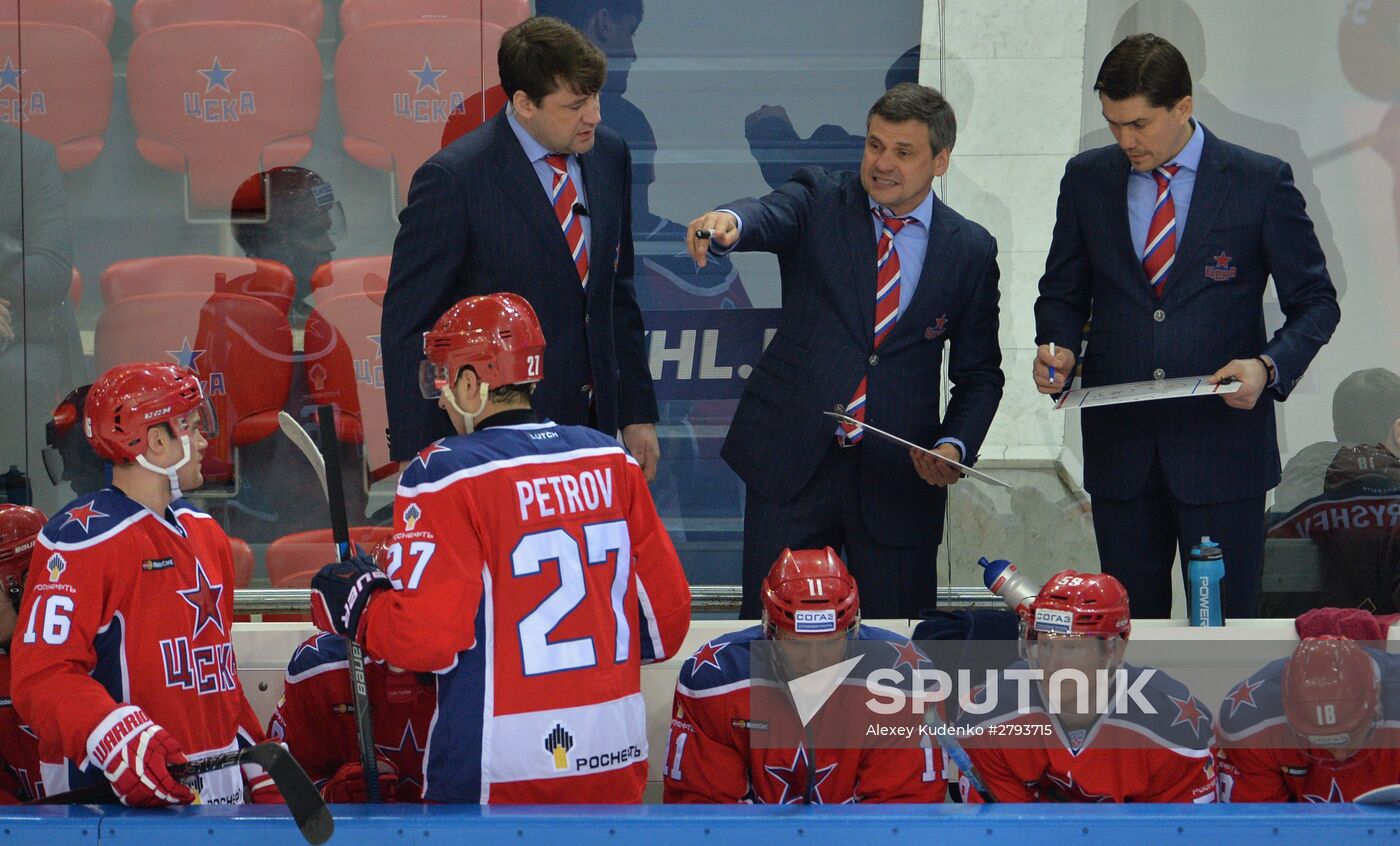 Ice hockey. KHL. CSKA vs. Dynamo