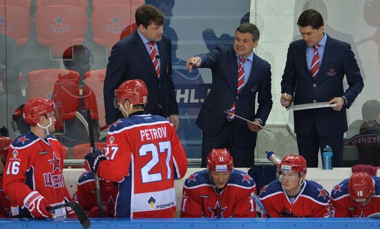 Ice hockey. KHL. CSKA vs. Dynamo