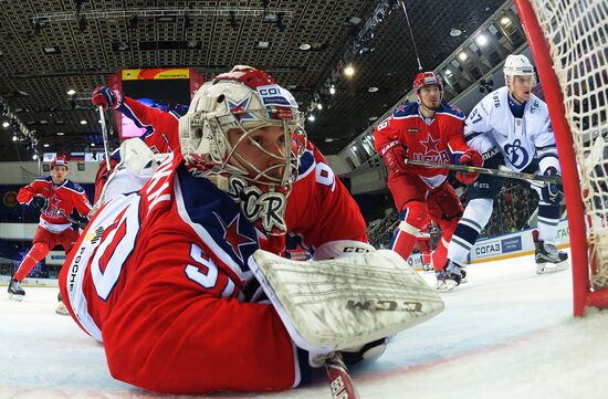 Ice hockey. KHL. CSKA vs. Dynamo