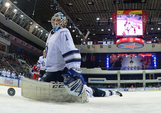 Ice hockey. KHL. CSKA vs. Dynamo