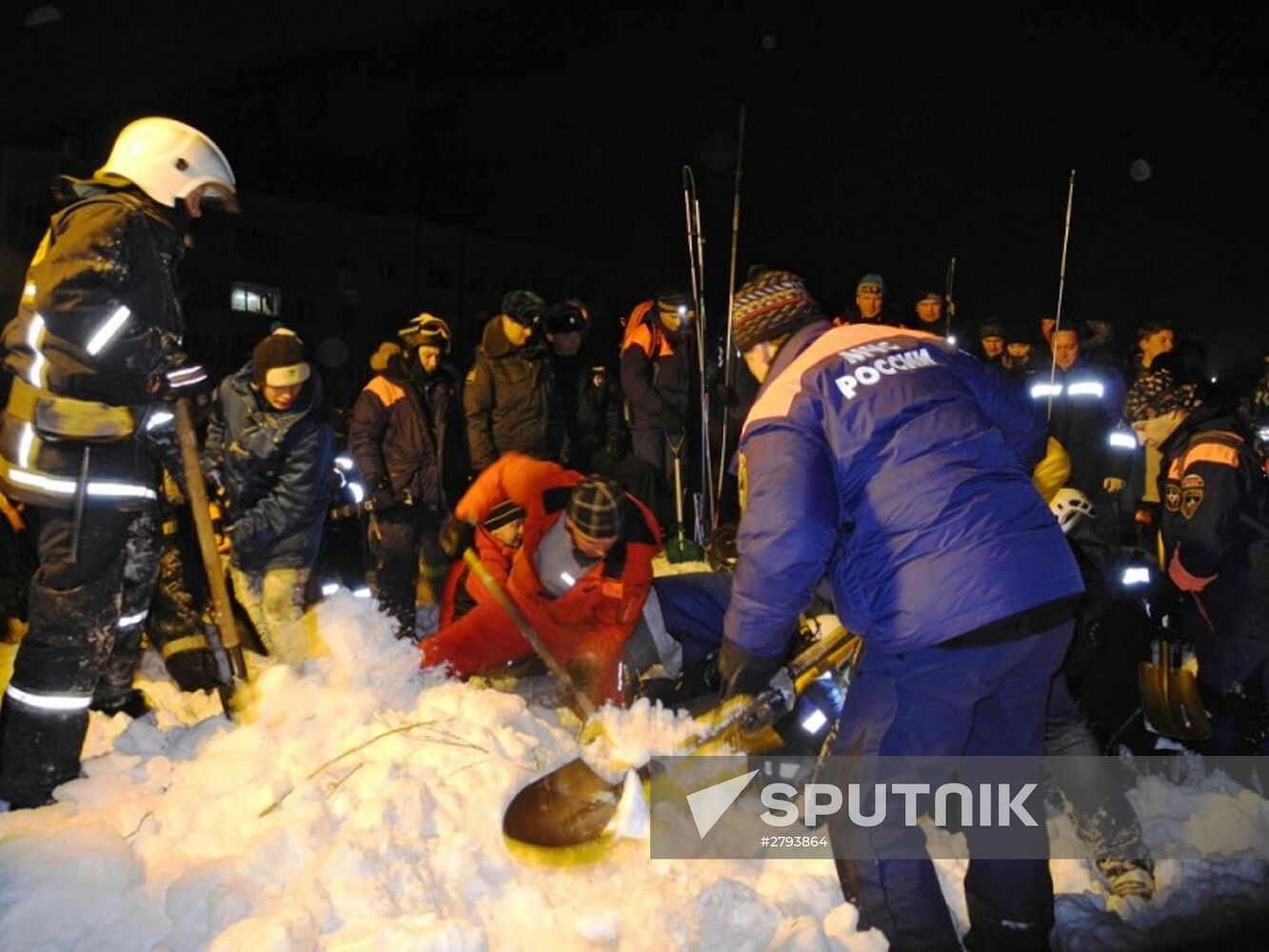 Avalanching in Murmansk Region