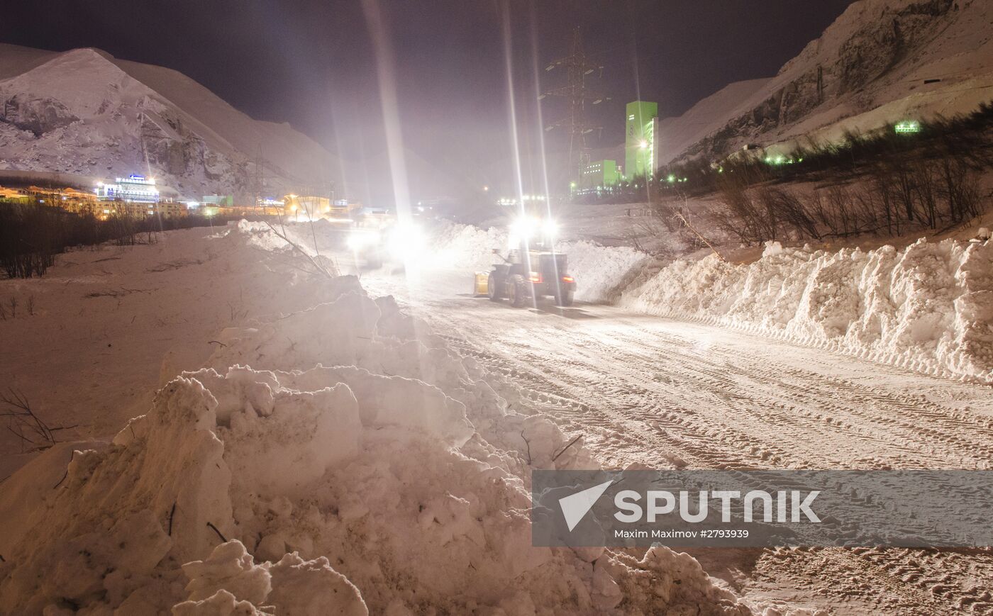 Avalanching in Murmansk Region