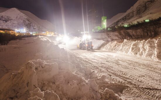 Avalanching in Murmansk Region