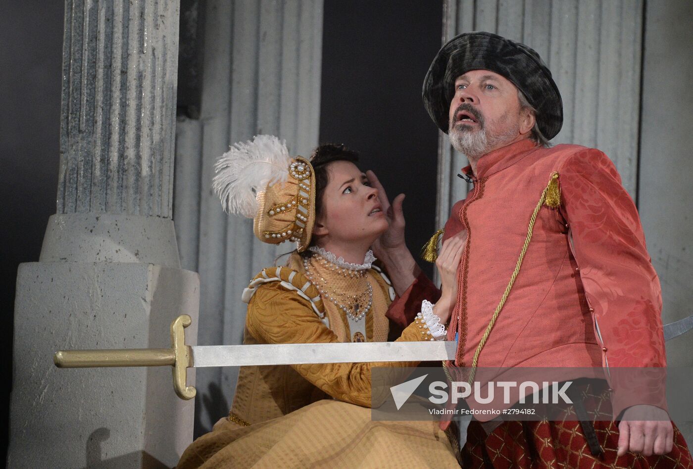 Dress rehearsal of premiere play Don Giovanni in Yermolova Theater