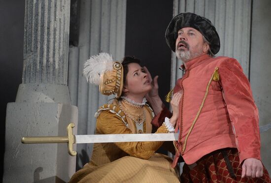 Dress rehearsal of premiere play Don Giovanni in Yermolova Theater