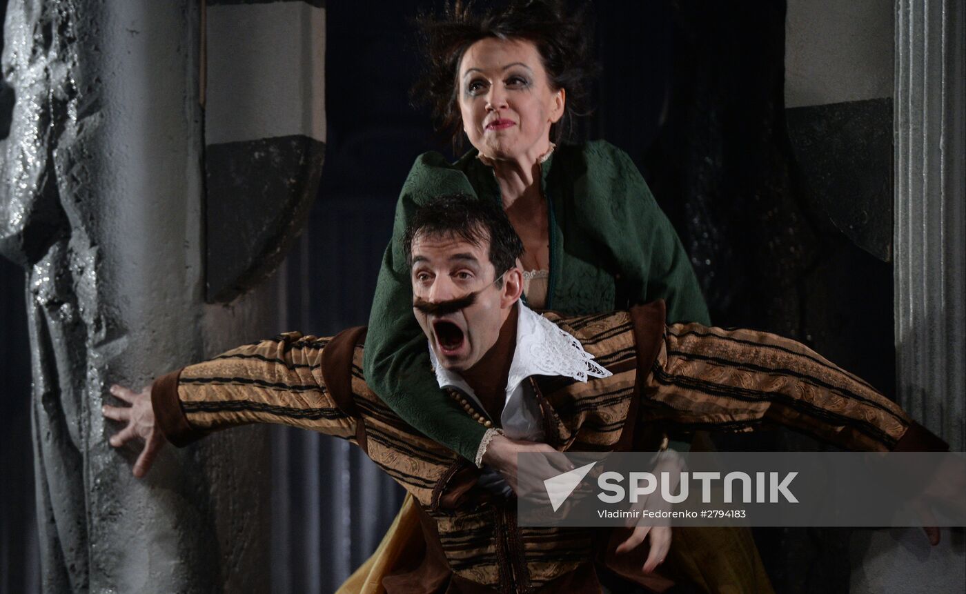 Dress rehearsal of premiere play Don Giovanni in Yermolova Theater