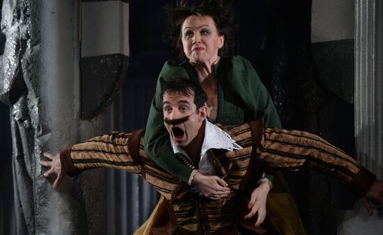 Dress rehearsal of premiere play Don Giovanni in Yermolova Theater