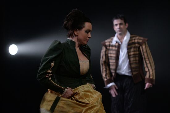 Dress rehearsal of premiere play Don Giovanni in Yermolova Theater