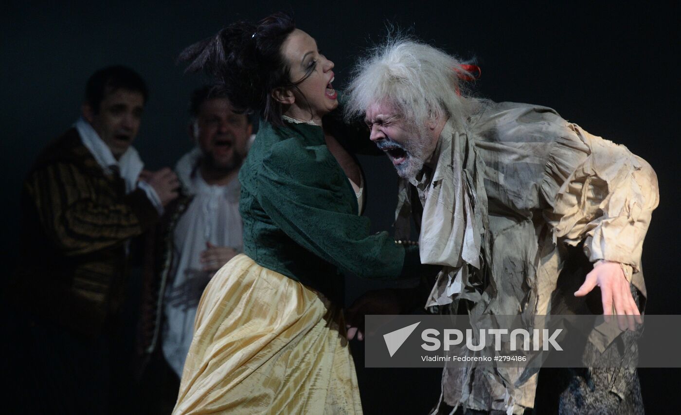Dress rehearsal of premiere play Don Giovanni in Yermolova Theater