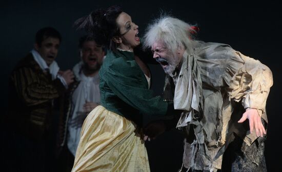 Dress rehearsal of premiere play Don Giovanni in Yermolova Theater
