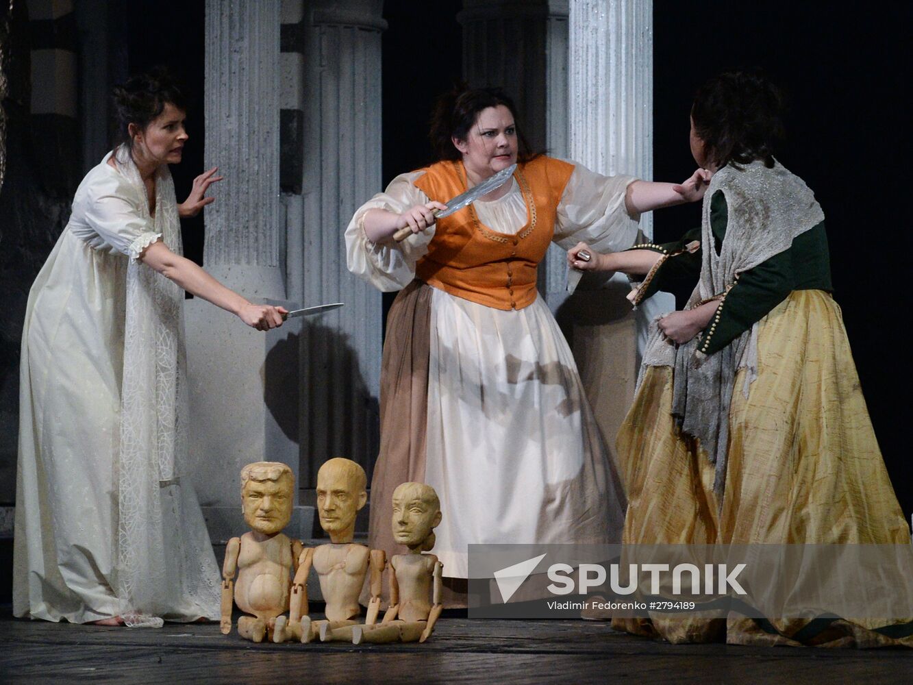 Dress rehearsal of premiere play Don Giovanni in Yermolova Theater