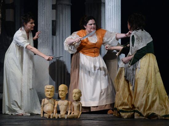 Dress rehearsal of premiere play Don Giovanni in Yermolova Theater