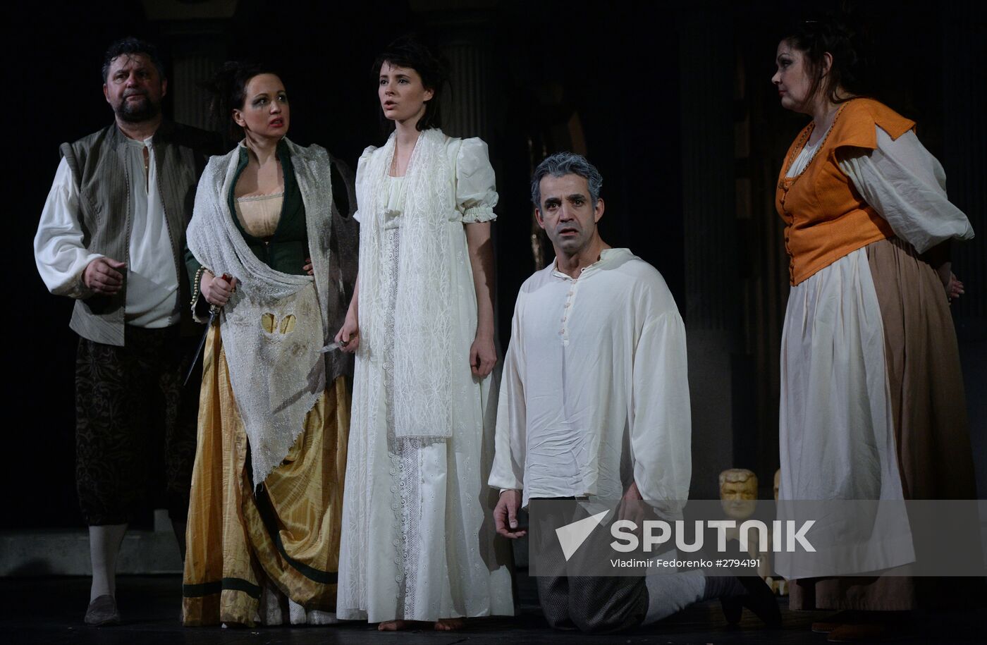 Dress rehearsal of premiere play Don Giovanni in Yermolova Theater