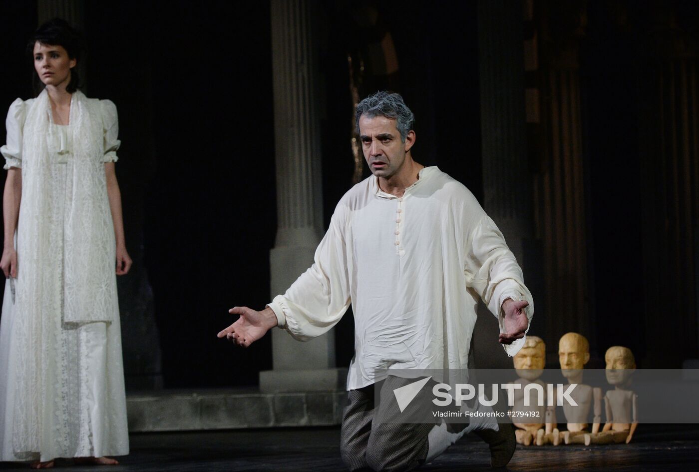 Dress rehearsal of premiere play Don Giovanni in Yermolova Theater