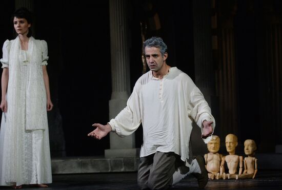 Dress rehearsal of premiere play Don Giovanni in Yermolova Theater