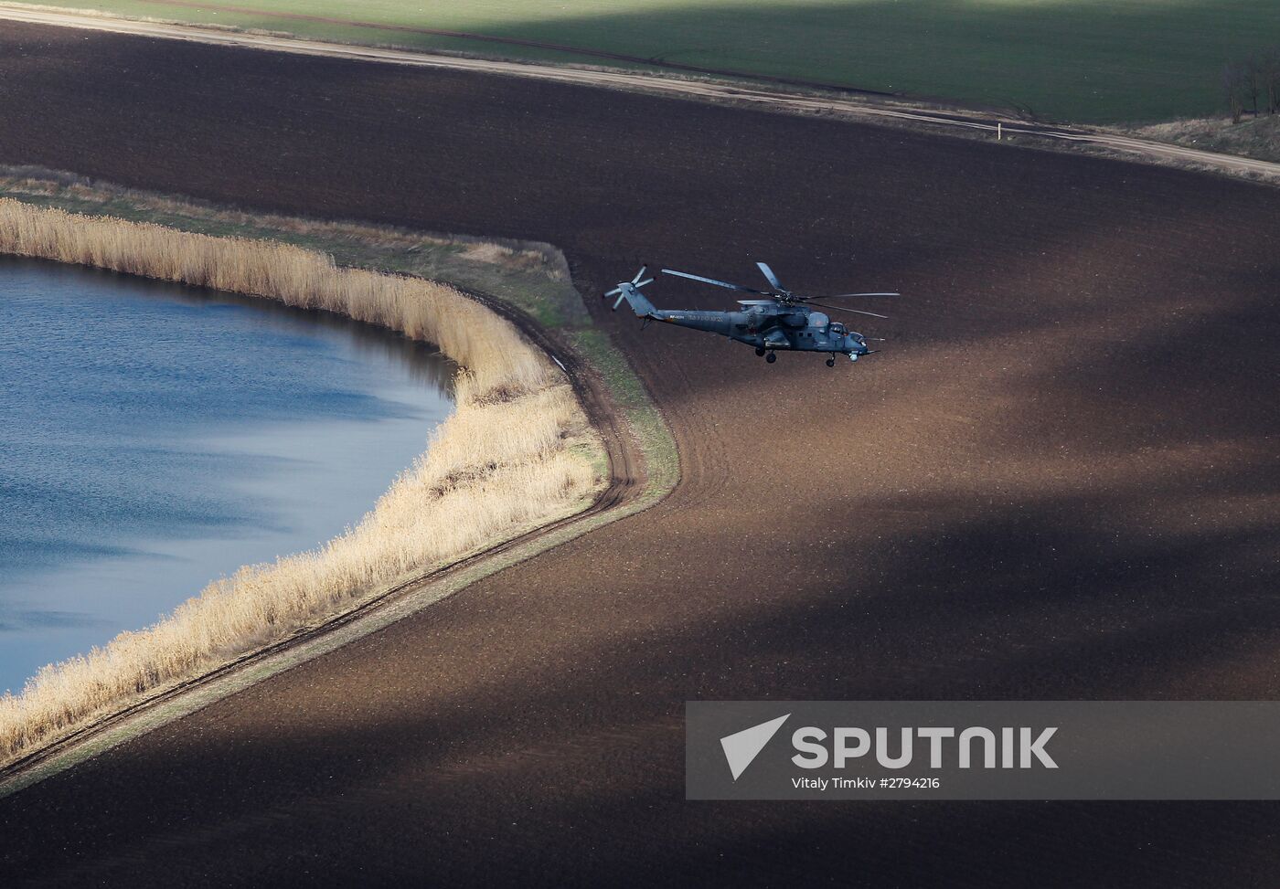 Army helicopters conduct training exercises