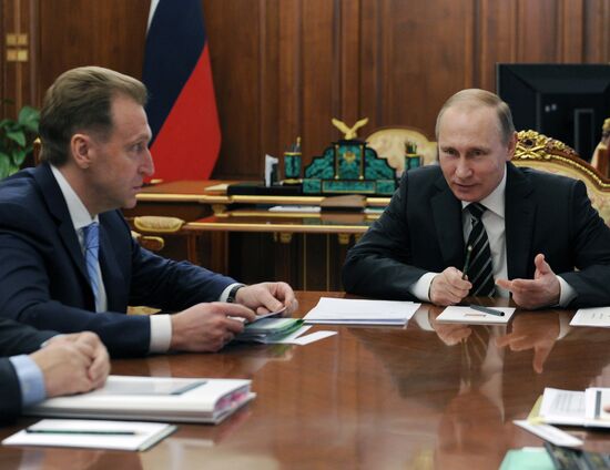 President Vladimir Putin holds meeting in Kremlin