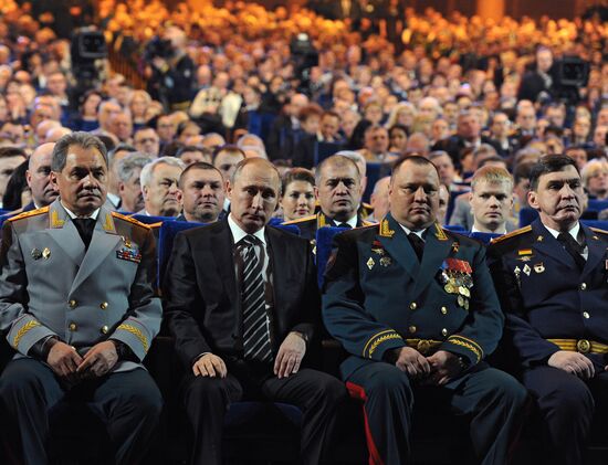 Russian President Vladimir Putin attends gala night in State Kremlin Palace