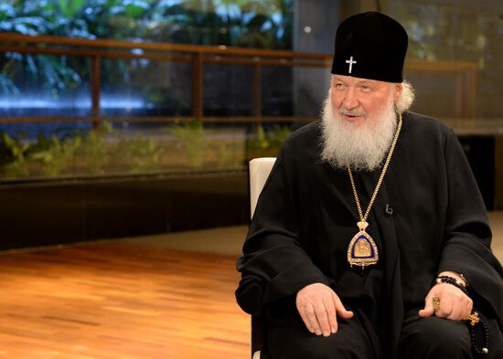 Patriarch of Moscow and All Russia Kirill interviewed in Sao Paulo