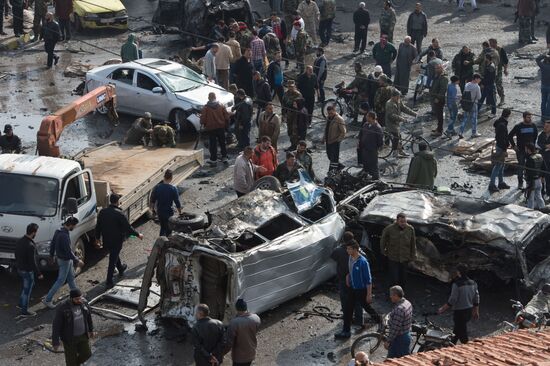 Terrorist attack in Syrian Homs