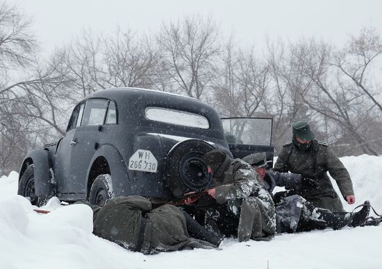 Military-historic reenactment "Battle of Stalingrad"