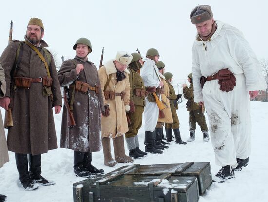 Military-historic reenactment "Battle of Stalingrad"