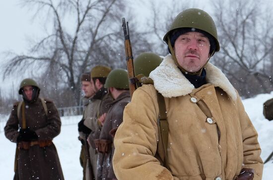 Military-historic reenactment "Battle of Stalingrad"