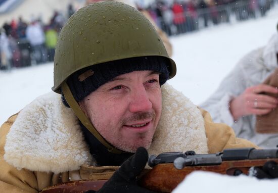 Military-historic reenactment "Battle of Stalingrad"