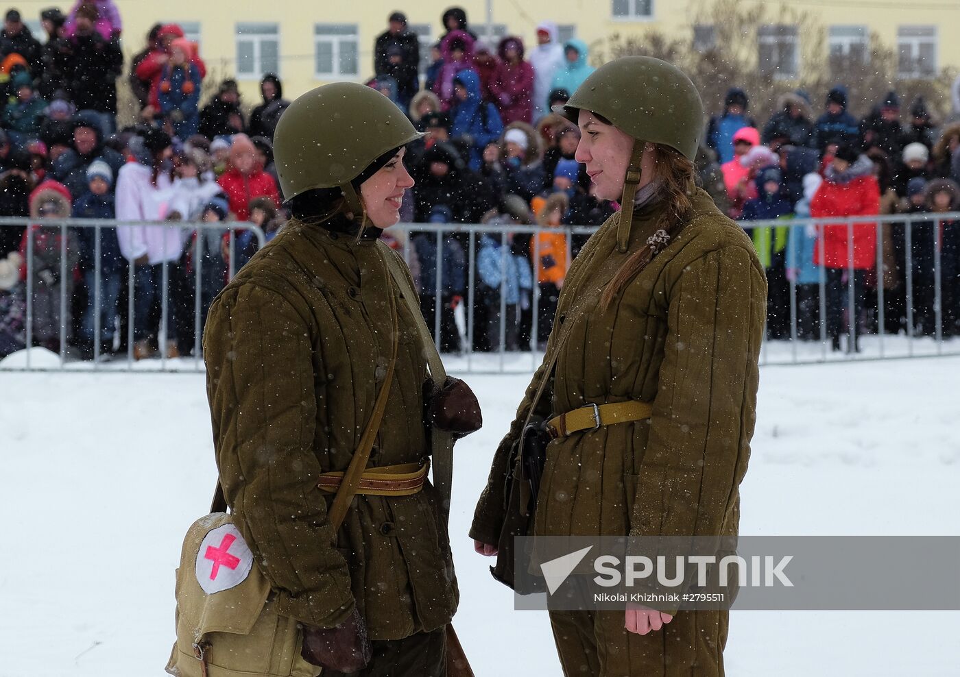Military-historic reenactment "Battle of Stalingrad"