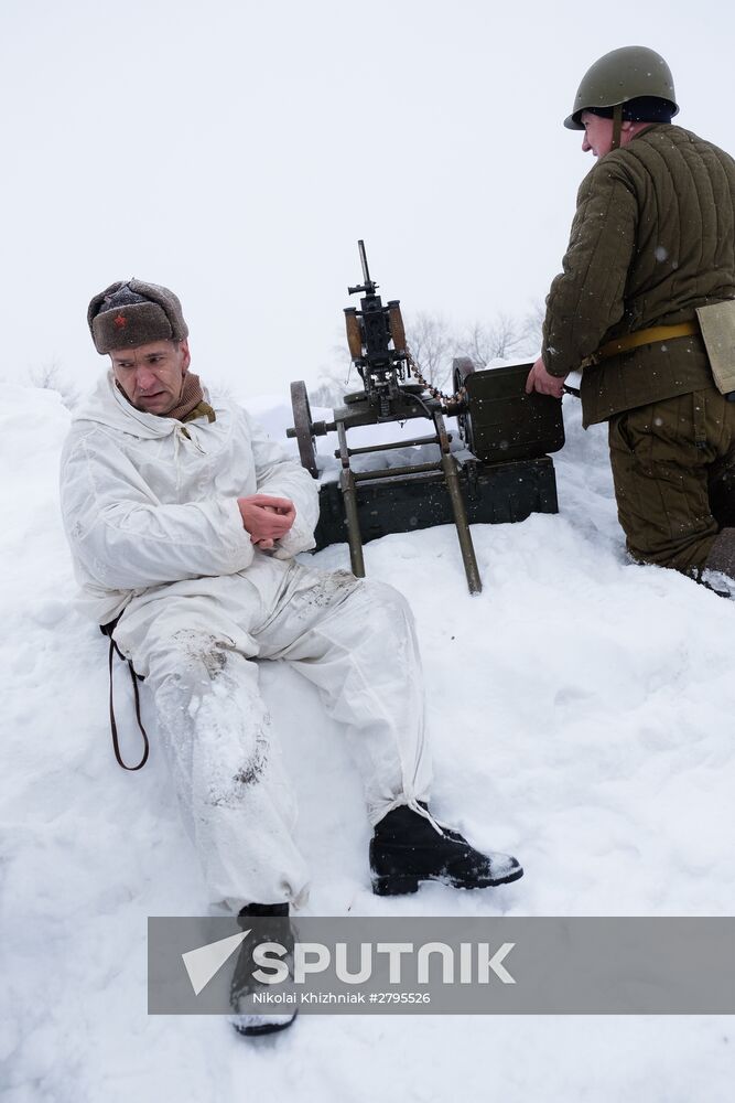 Military-historic reenactment "Battle of Stalingrad"