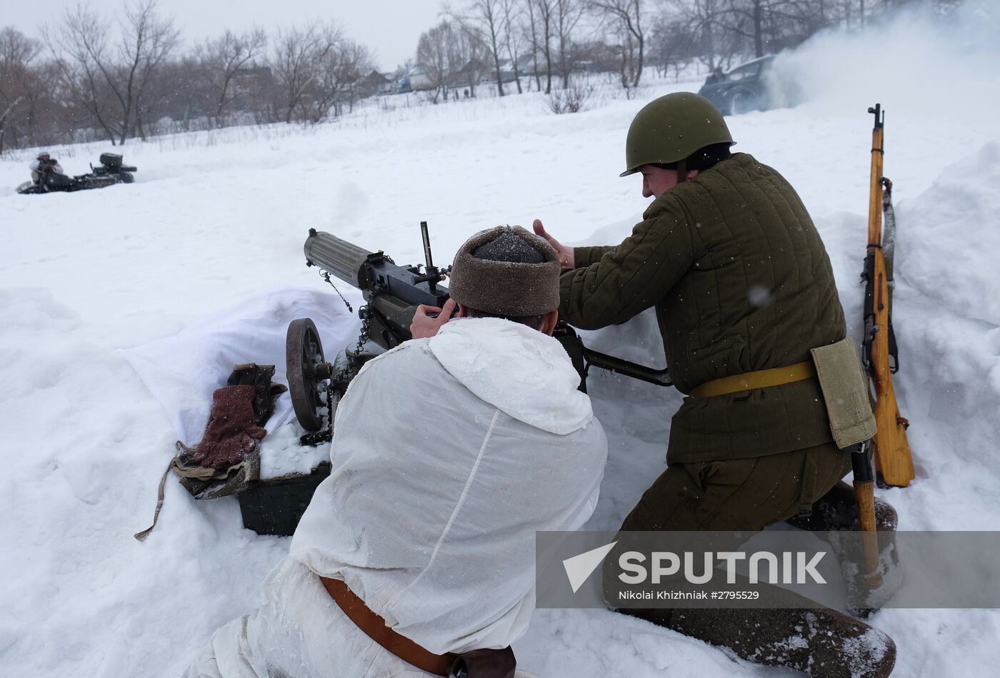 Military-historic reenactment "Battle of Stalingrad"