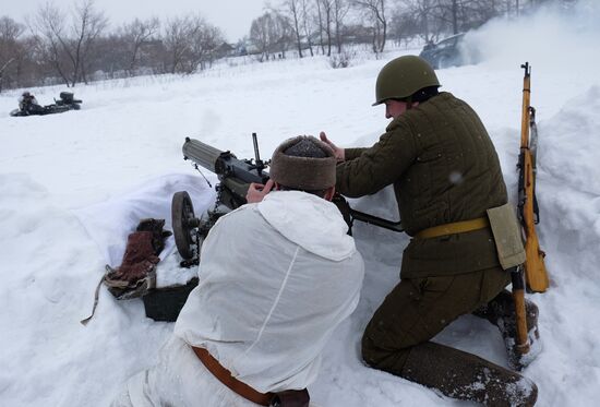 Military-historic reenactment "Battle of Stalingrad"