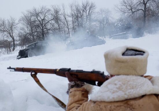 Military-historic reenactment "Battle of Stalingrad"