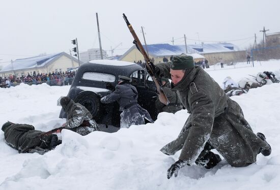 Military-historic reenactment "Battle of Stalingrad"