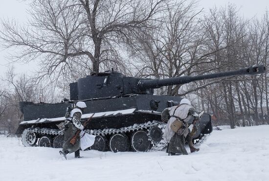 Military-historic reenactment "Battle of Stalingrad"